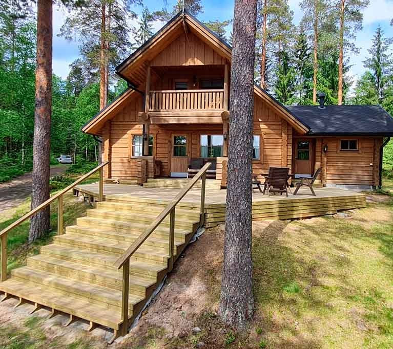 Syväjärvi-vuokramökki sijaitsee Mikkelin Suomenniemellä